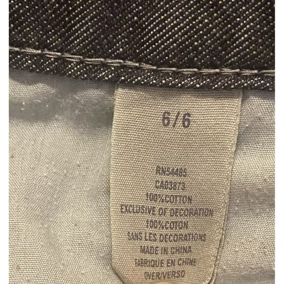 American Eagle Micro Mini Low Rise Cuffd Shorts Womens 6 2000s Dark Denim Hottie - Picture 7 of 8